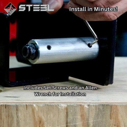 F&F STEEL Power Rack Attachment Pin Adapter Sleeve - 5/8" to 1" - Universal Fitment on Standard 2"x2", 3"x2", and 3"x3" Power Racks, Cages, & Rigs