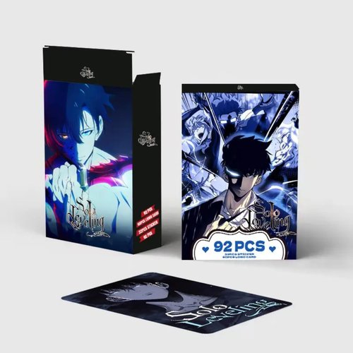 Solo Leveling Anime Lomo Cards, 92pcs Pack Collectible Cards