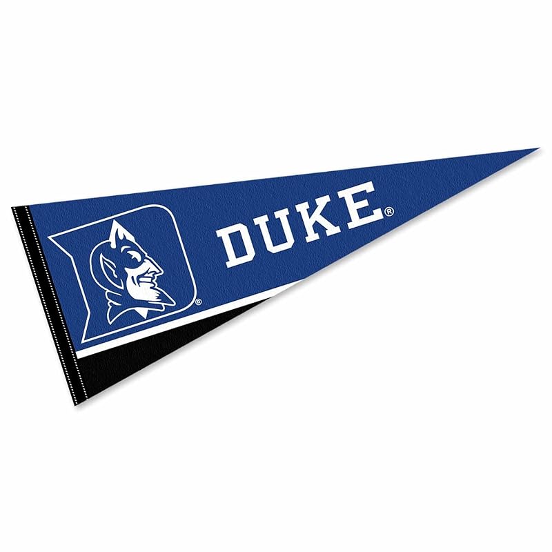 Duke Blue Devils Pennant Flag - 12 x 30 in Felt Banner, Officially Licensed