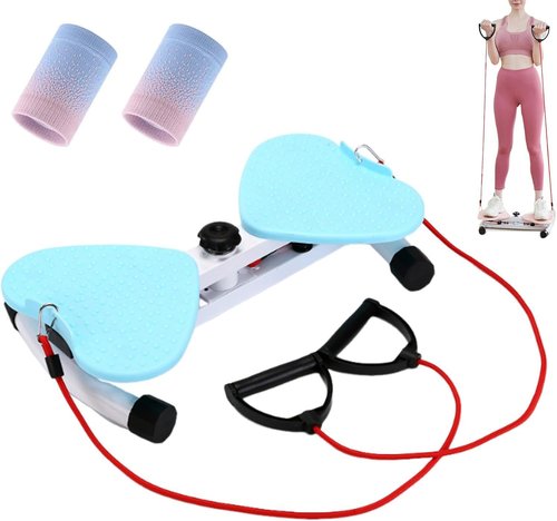 Twisting Waist Machine, Waist Twister Board, Twist Board for Exercise, Waist Twisting Disc with Loop Resistance Bands, Noiseless Aerobic Waist Sculptor Twist, Balance Board for Waist Core