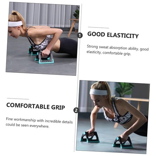 Abaodam 1pair Bar Indoor Exercise Equipment with Anti-skid Handles Fitness Bracket for Home Workouts Comfortable Grip for Men Women Sports Supplies