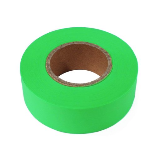 ASR Outdoor 20ft Hiking Gear High Visibility Marking Ribbon, Neon Green