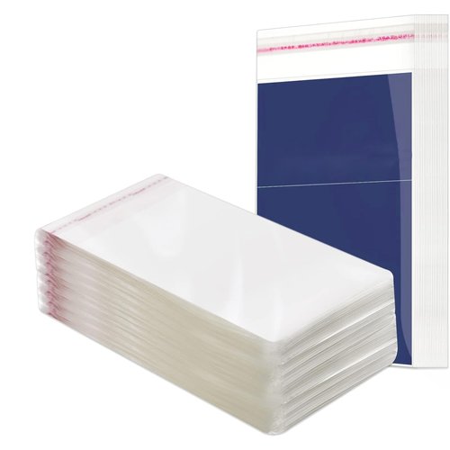 300Pcs Self Sealing BagsGraded Card Sleeves Resealable Team Bags Baseball Sports Holders Plastic Collectible Protection for Tradingcards Photos Bookmarks Jewelry Treats Beads Candy