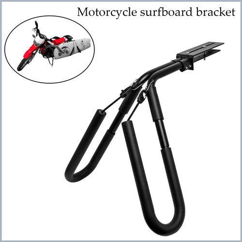 FTGear Portable Bicycle Surfboard Racks, Aluminum Alloy Surfboard Rack and Holder with Mounting Hardware, Easy Assembly for Motorcycle, Mopeds and E-Bikes, Black, KVG-IL0-E07901