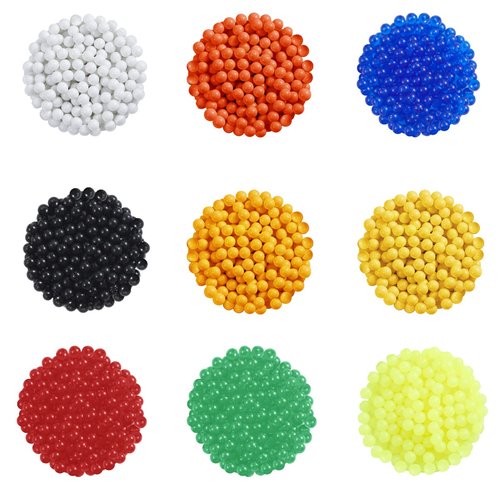 UKARMS 1000 Count 0.12g 6mm Airsoft BBS Bag Airsoft Pellets for Spring Airsoft Gun-Color Vary