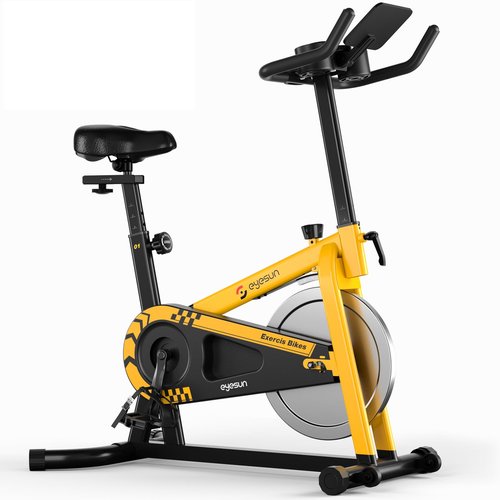 Exercise Bikes for Home,Indoor Cycling Bike with Adjustable Magnetic,Brake Pad Resistance Silent Belt Drive,330lbs Weight Capacity &Upgraded Version Seat for Home Cardio&Weight Loss(Classical Exercise Bikes Plus)