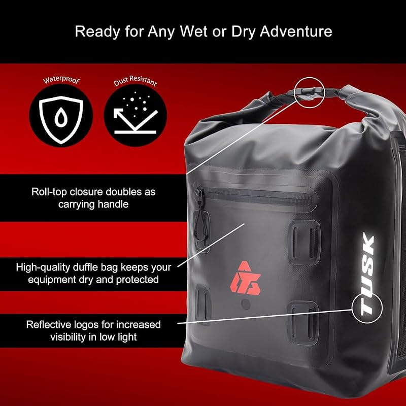 Small Dry Duffel Bag 22L - Waterproof Roll-Top Gear Bag