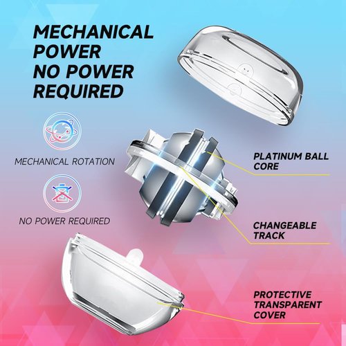 Curaball Hand Exerciser, 2025 New Curaball Torque Ball, Torque Ball Hand Exerciser with LED Lights and Counter, Enhance Grip Strength for Strengthen Arms, Fingers & Muscles, With Storage Pouch