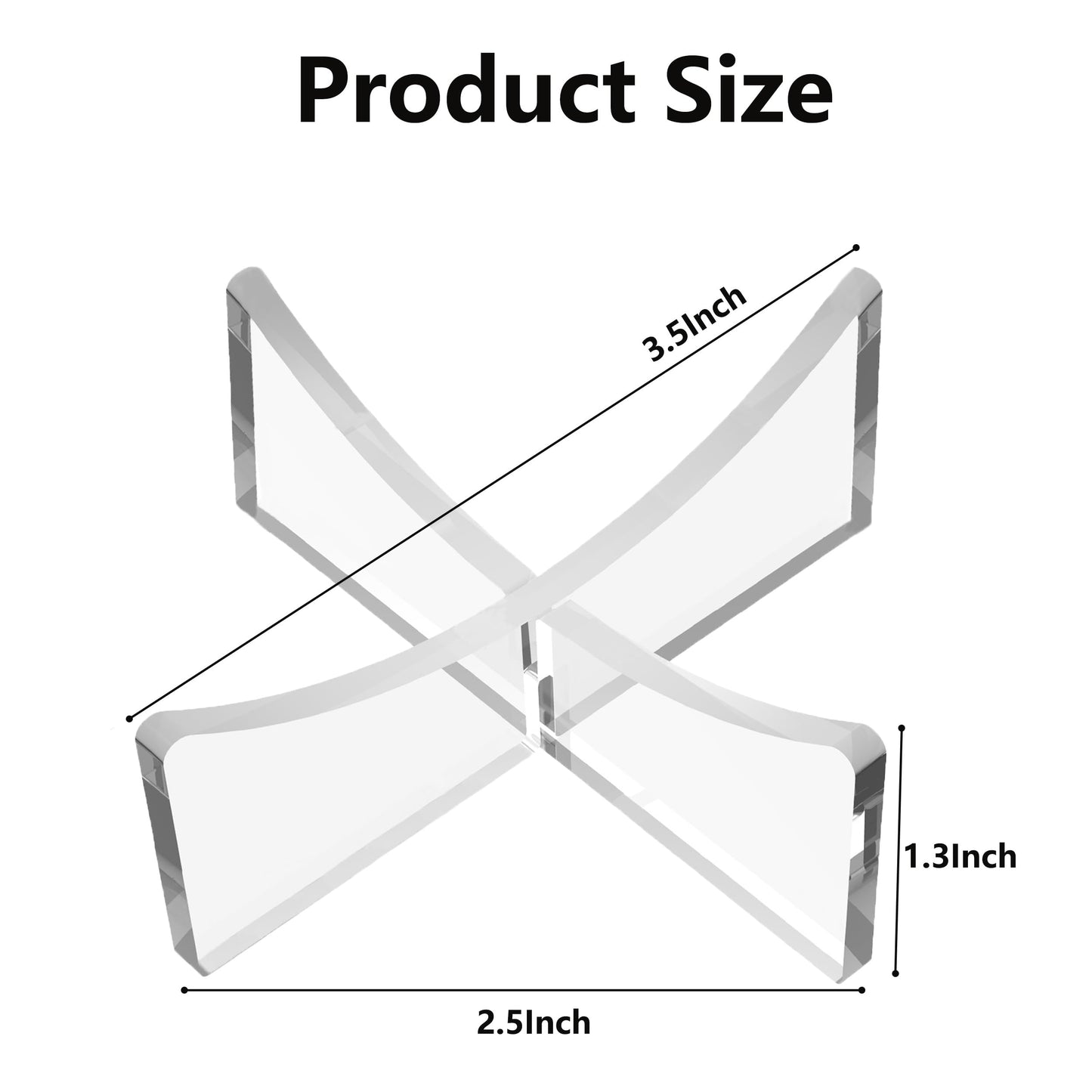 HEMYLU Acrylic Ball Stand Holder, 6-Pack Display Stands for Football Basketball Soccer, Volleyball Rugby Clear Case Rack