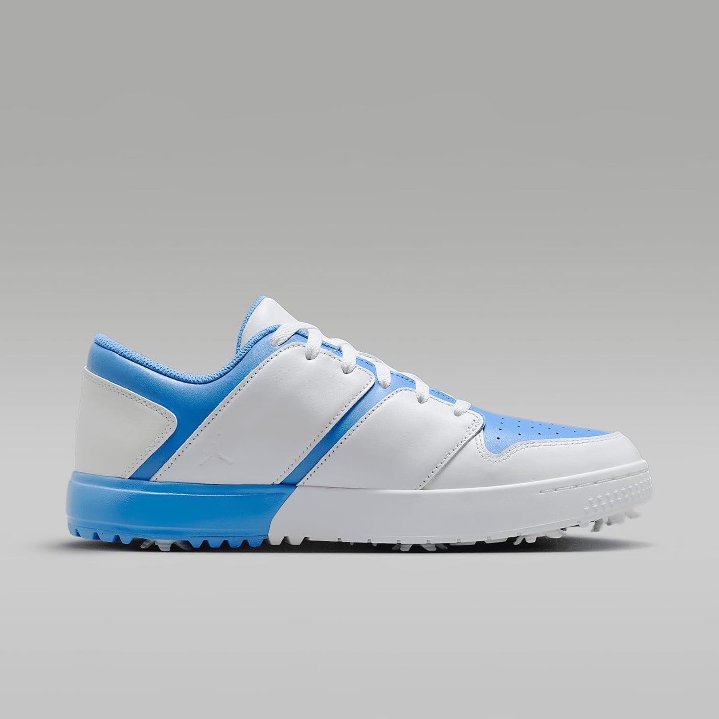Jordan NU Retro 1 G Golf Shoes (FZ4153-001, Black/University Red/Blue Tint/White)