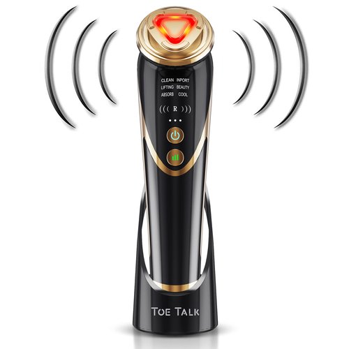 Radio Frequency Facial Machine with EMS - Anti-Aging Skin Tightening Rejuvenation Skin Care Eqipment Home Use,5 in 1 Light Therapy for Wrinkles Lifting High Frequency Face Massager.