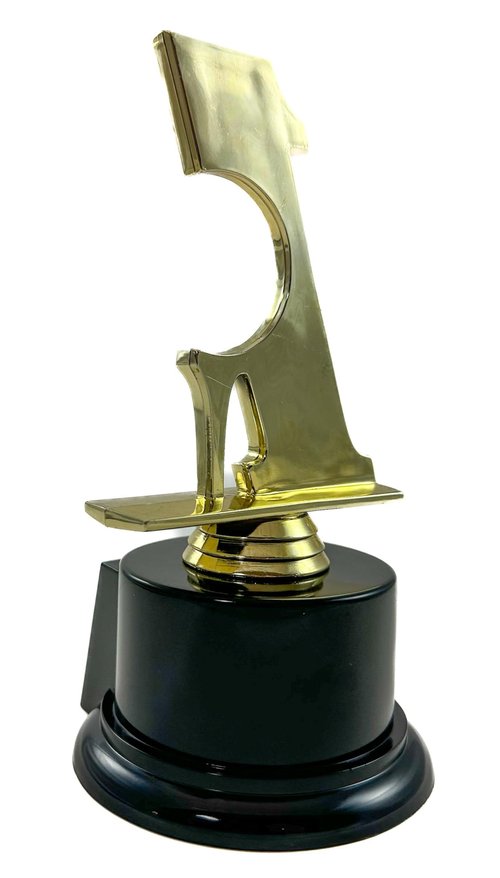 Hole in One Golf Trophy Customizable with Engraved Plate and Golf Ball Insert Holder - Custom Display for Hole in One - Funny Golf Award for Tournament Winner - 7 Inches Tall