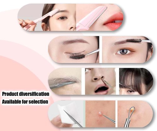 Muzioiernsu [9+1 PCS] Tweezers Kit Tweezer for Women Facial Hair Removal Tweezers Professional Tweezers Set Eyebrow Tweezer, Professional Stainless Steel Eyebrow for Women &Men,Black Beauty Sets