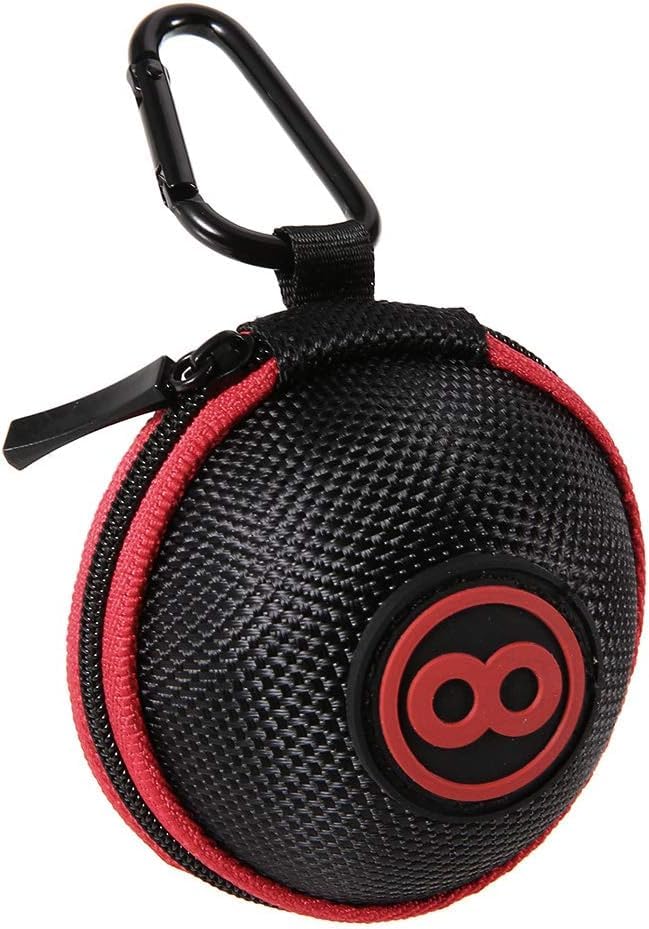 Billiard Cue Ball Holder Case with Zipper & Carabiner for 2.2 Inch Balls