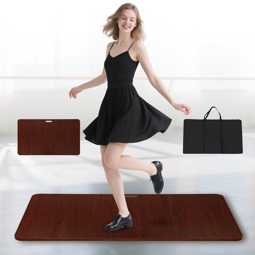 Fancat Tap Board for Tap Dancing, 47 1/4" L x 27 1/2" W Professional Tap Dance Floor, Portable Tap Dance Board for Home, Studio and Outdoor Use, Superior Sound, Lightweight Design