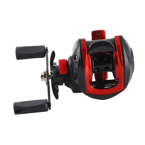 Baitcasting Reel, Metal Long Cast Powerful Lightweight Smooth Baitcaster Fishing Reel for Saltwater Freshwater (Right Hand)