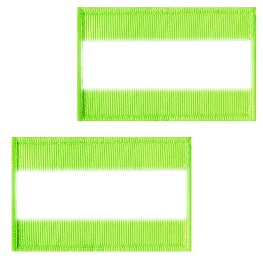 2pcs Reflective Safety Patches Hook and Loop Reflective Patch for Night Sports, Labor Wear, Rain Jackets, Hikers, Dog Vest, Firefighter Rescue Police（Strip-Shaped, Green）