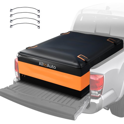 AlltoAuto Truck Bed Cargo Bag Plus, 35 Cubic Feet (58''x48''x22''), 100% Waterproof 600D Heavy Duty, Fits Any Truck, Simple and Convenient for Installation