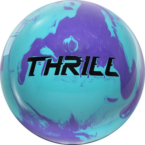 MOTIV Max Thrill Hybrid Bowling Ball | Huge Value and Performance | Sky Blue Solid with Purple Pearl | Available in 10-16 pounds (14, Pounds)