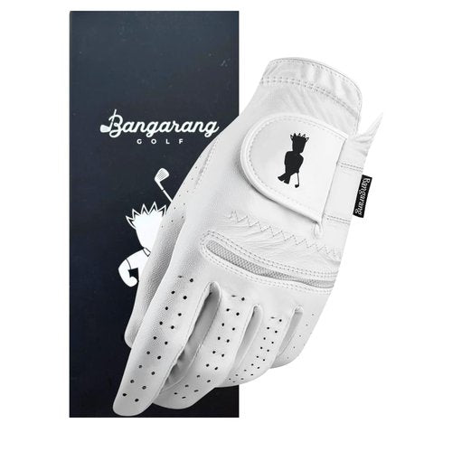 Bangarang Golf PremiumPro Glove - (LH - Med-Large) Premium Cabretta Leather, Anatomical Design, Flexible and Breathable, Durable and Long-Lasting - Professional Feel