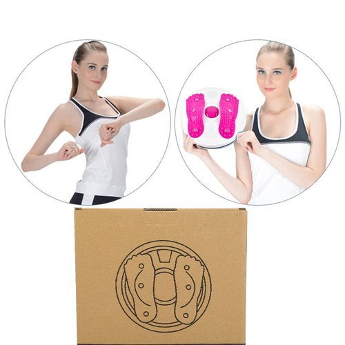 Twister Board Waist Twister Twist Disc Waist Training Foot Massage Twist for Fitness Losing Weight Indoor Outdoor Sports Equipment Pink