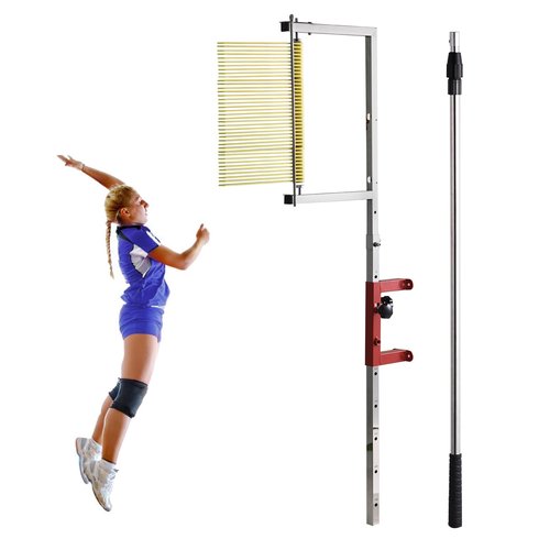 Wall Mounted Vertical Jump Tester 47.24''-137.8" Adjustable Height Vertical Jump Measurement Tool, Outdoor/Indoor Vertical Jump Trainer for Measuring Test, Basketball Volleyball Training (Yellow)