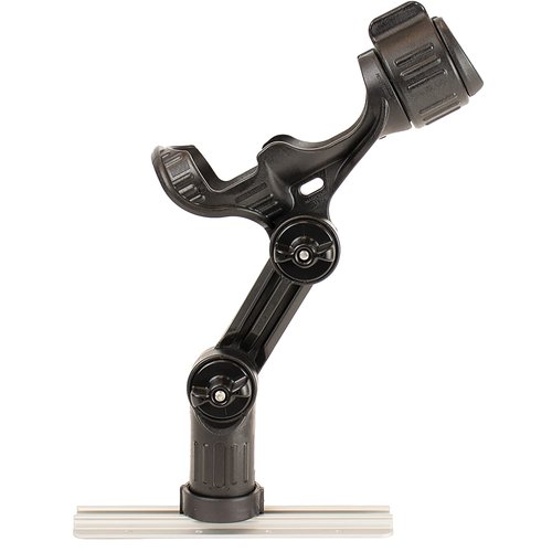 YakAttack Omega Pro Rod Holder | Track Mount Fishing Rod Holder for Kayak & Boat | Secure & Adjustable LockNLoad System | Compatible with Spinning, Casting, Fly Reels | Kayak Track Mount Accessories