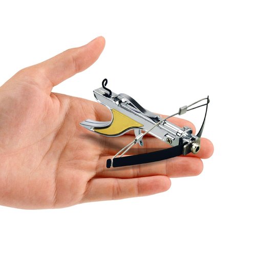 Mini Archery Crossbow DIY Assembly Kit Keychain Set Right Hand Mini Crossbow Hunting Metal Material Catapult for Hunting Shooting Practice Archery Entertainment Fun