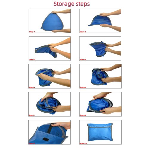 Luocute Head Tent Beach Sun Shelter, Pet Tent, Indoor Outdoor Small Pop Up Sun Shade for Head Face (M Size 0.15kg 70X50x45cm)