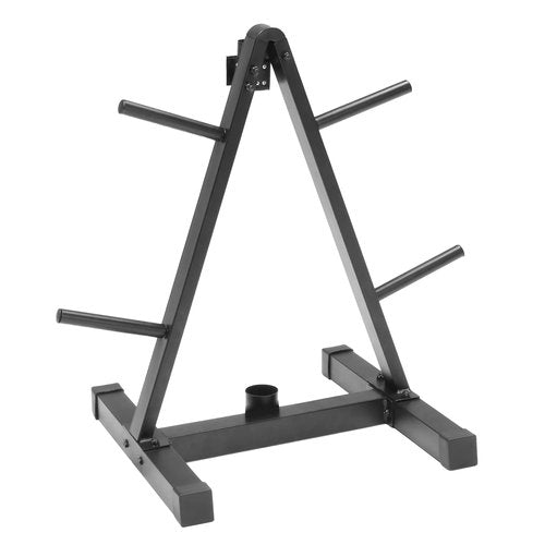 CAP Barbell Vertical Standard Weight Plate Tree Rack with Barbell Storage