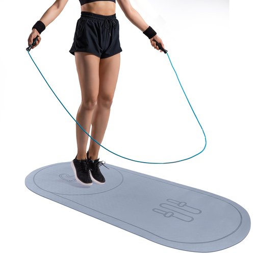 Jump Rope Mat Outdoor Exercise Mat Larger Non-Slip,Workout for Home Gym Flooring, Jump Rope Pad for Indoor(50in*24in)