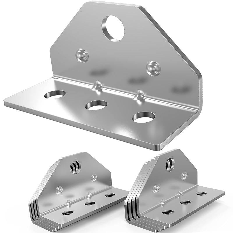 8 PCS Boat Trailer Top Angle Swivel Bracket Set - 3mm Thick, Galvanized