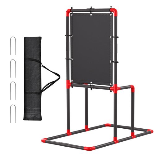 Baseball Strike Zone Target for Plastic Balls Compatible with Wiffle Ball and Blitzball Pitching Training Strike Zone Target Set Up and Assemble Easily(Black)