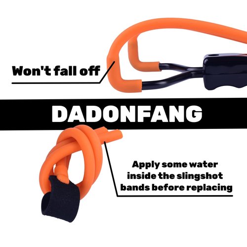 DADONFANG Professional Slingshot Set for Adults - A Simple but Powerful Hunting and Shooting Slingshot with a Sturdy Sling Shot Bow, 2 Packs of Slingshot Ammo, and a Slingshot Band.