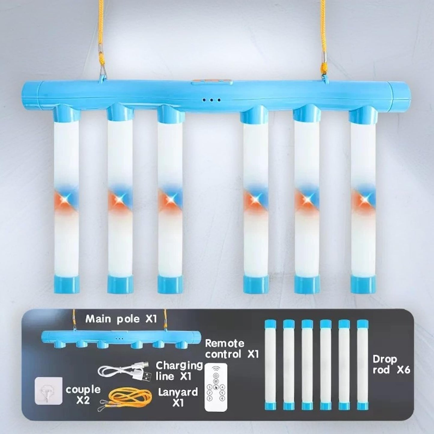 2025 Upgrade Reflex Challenge Game,Hand Eye Coordination Training Toy,Drop Stick Game,Reaction Training,Catching Sticks Game,Adjustable Speed Catching Game (Blue)