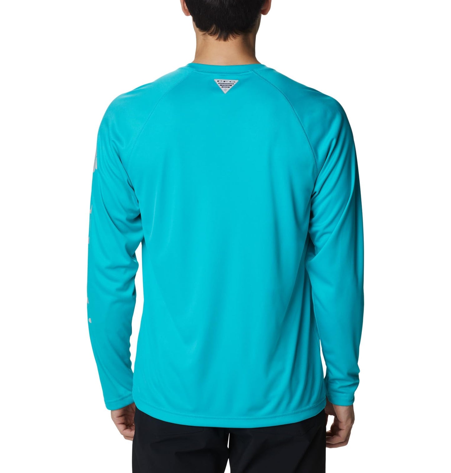 Columbia Men's Terminal Tackle Long Sleeve Shirt, Turquoise/Cool Grey Logo, 3X Big