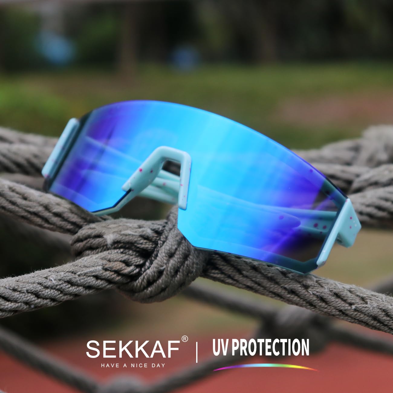 SEKKAF Youth Baseball Sunglasses for Boys Girls Age 6-12 Softball Cycling Sports Sunglasses for Kids Lightweight Frame