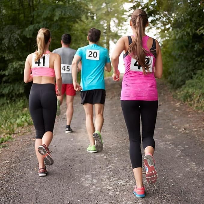 1-200 Running Race Bibs Large Numbers with Safety Pins for Marathon Race Events- Tyvek Tearproof Waterproof