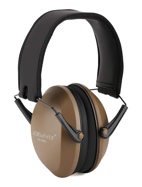 HCMSafety Professional Noise-Cancelling Earmuffs, 22dB Noise Reduction, Portable Foldable Design,Lighter Weight Noise Reduction Earmuffs,Easy to store and carry