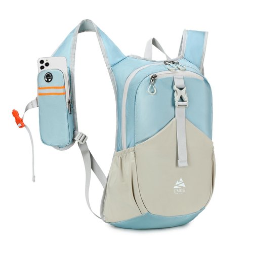 UTIAMIAOGONGO 15L Small Hiking Backpack for Women Men Lightweight Packable Backpack Foldable Casual Daypack for Camping Travel Outdoor, Blue