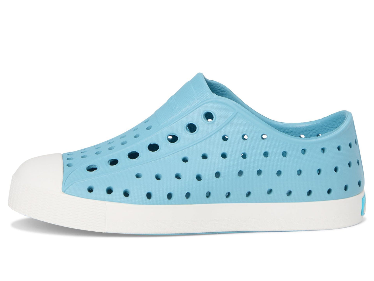 Native Shoes Unisex-Kids Jefferson Sneakers, Flux Blue/Shell White, 3 Little Kid