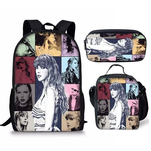 LDNHCBT 3pcs backpack Music bag Rock Laptop For Back pack Laptop Bag Outdoor Sports Pockets For Travel