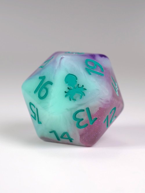 Morgan La Fay Spindown D20 by Kraken Dice
