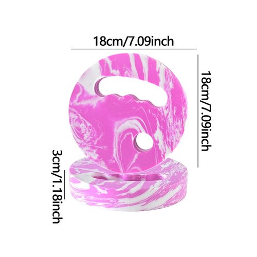 Menolana Water Exercise Discs Pool Resistance, Swim Discs Lightweight Buoyancy EVA Foam Aerobic Equipment for Water Workout Beach Pool, Pink White
