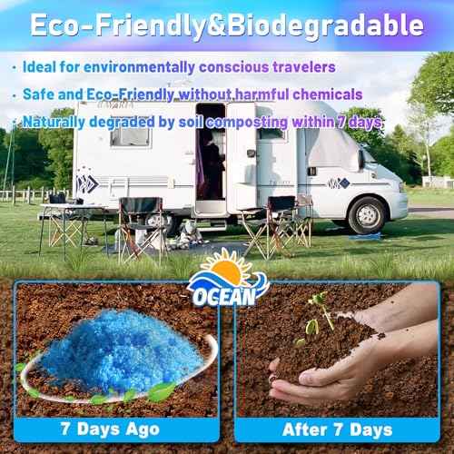 PortablePortable Toilet Gel, Poo Powder for Portable Toilet, Camping Toilet Gel, Pee Powder, Portable Toilet Powder for Outdoor Camping and Hiking Toilet Gel Powder