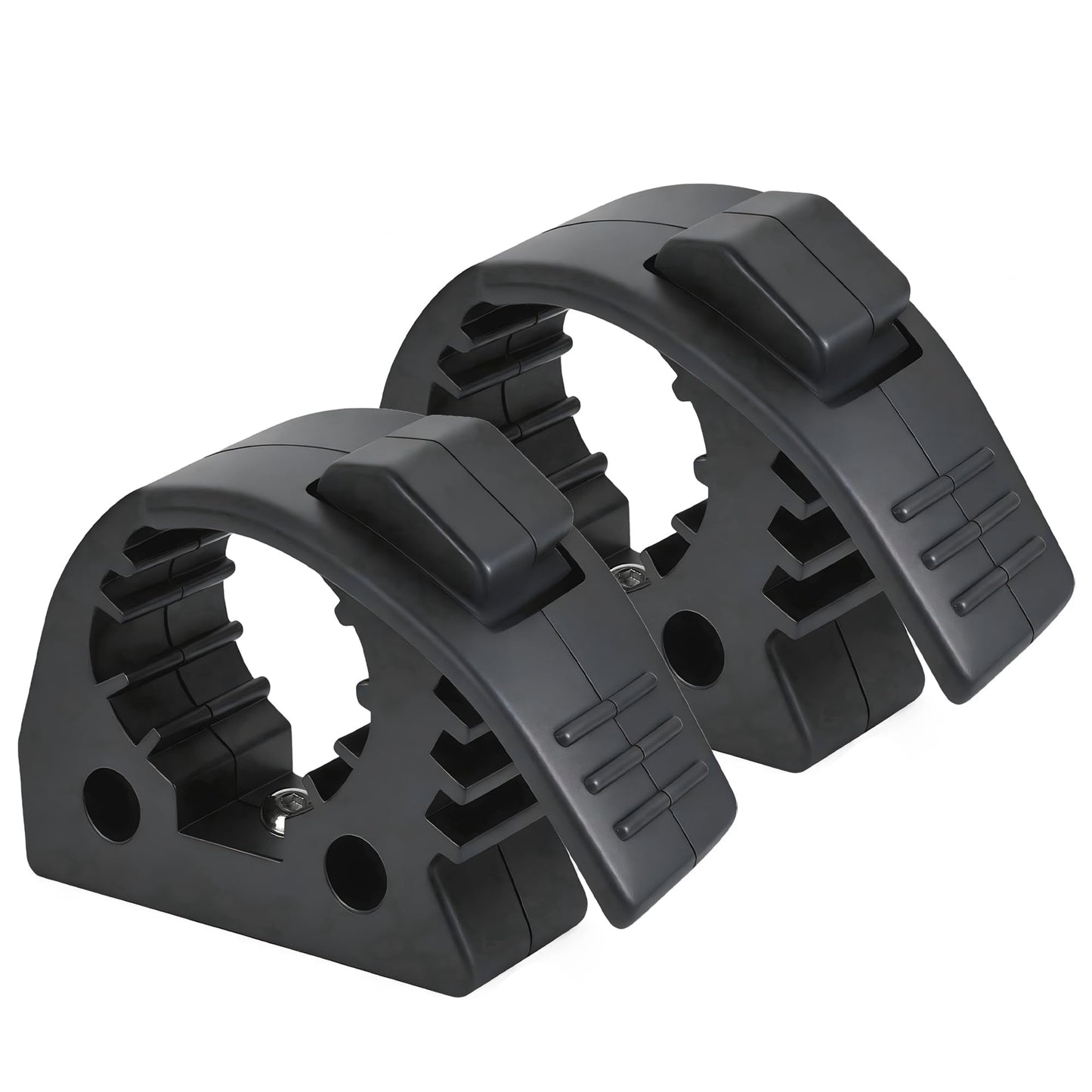 MusixiA Shovel Holder for Truck Quick Release Rubber Clamp Grip Mount Kit Fits for Roof Rack from 1"~1.5" in Diameter Tools and Equipment,Universal for Off-Road Vehicles UTVs ATVs Van Trucks 2Pcs