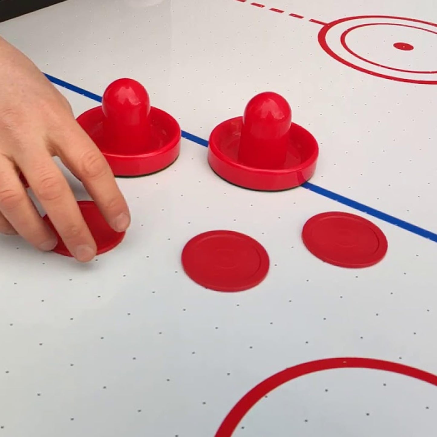 12 Pcs Red Air Hockey Pucks 2.5 Inch Professional Air Hockey Puck Set Durable Pucks for Sports Table Red Home Airs Hockeys Heavy Replacement Puck Parts Sets for Game Tables Accessories Women Men
