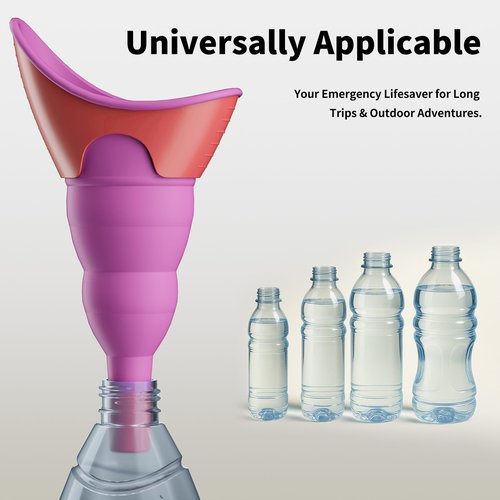 PFP Female Urination Device - Portable Stand Up Urinal for Women with Storage Pouch, Hygienic Travel Companion for Outdoor & On-The-Go Use, Perfect for Hiking, Camping, Travel