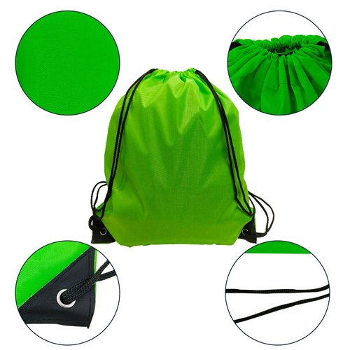 48 Pcs Drawstring Backpacks Bulk 12 Color Nylon Drawstring Bags Gym String Backpack