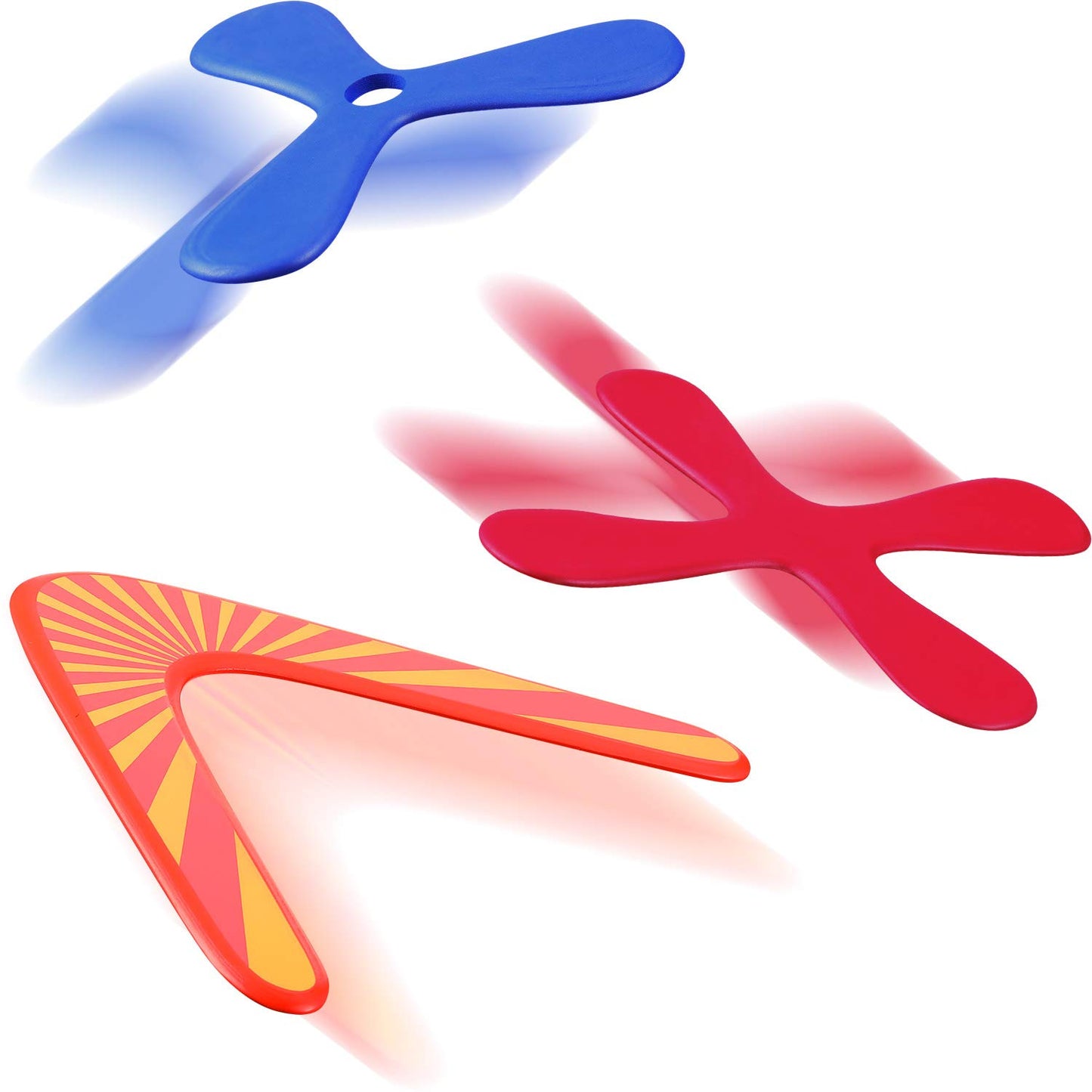 Tatuo Set of 3 Returning Boomerang, Wood and Soft Boomerang for Athletes, Sports Game Toy to Beginners, Young Throwers (Suit for Child Over 12 and Playing with Parent's Supervision)
